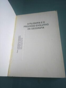 A filosofia e o processo evolutivo da geografia - Caio Lossio Botelho