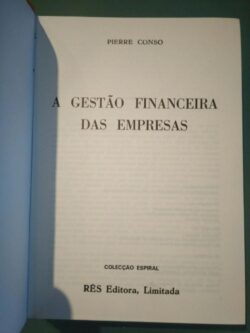 A gestão financeira das empresas - Pierre Conso