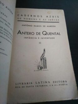 Antero de Quental II (Infância e juventude) - António Ramos de Almeida