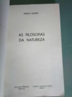 As filosofias da natureza - Paolo Casini