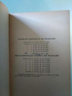 Contrato Individual do Trabalho - Regulamentação Jurídica do Trabalho -