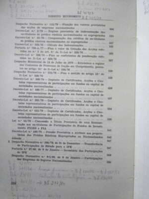 Direito Económico (Compilação de Legislação com notas remissivas) - Rui Afonso / José António Pereira da Silva