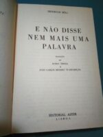 E não disse nem mais uma palavra - Heinrich Böll