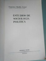 Estudios de Sociologia Política - Francisco Murillo