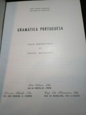 Gramática portuguesa - J. Gomes Branco / Felisberto Martins