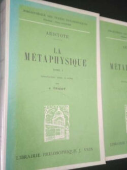 La metaphysique (T. I - II) - Aristote (Introduction