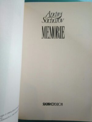 Memorie (Edição italiana) - Andrej Sacharov
