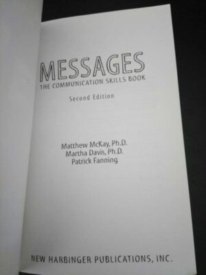 Messages - The communication skills book - Matthew McKay / Martha Davis