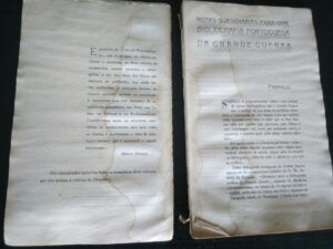 Notas... bibliografia portuguesa da Grande Guerra - Cpt. José Brandão