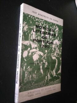 Notícias literárias de Portugal 1780 - José Anastácio da Cunha