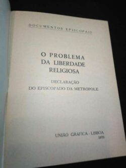 O problema da liberdade religiosa (Declaração do episcopado da metrópole) -