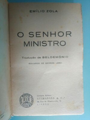 O senhor ministro (tradução de Beldemónio) - Emílio Zola