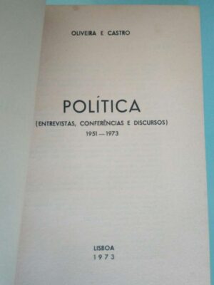conferências e discursos) - Oliveira e Castro