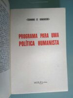 Programa para uma política humanista (Économie et humanisme) -