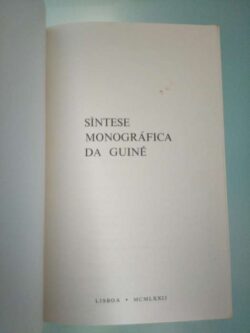 Síntese monográfica da Guiné -