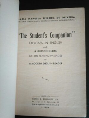 The student's companion - Maria Manuela Teixeira de Oliveira