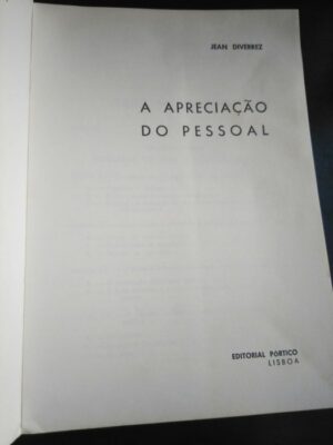 A apreciação do pessoal - J. Diverrez