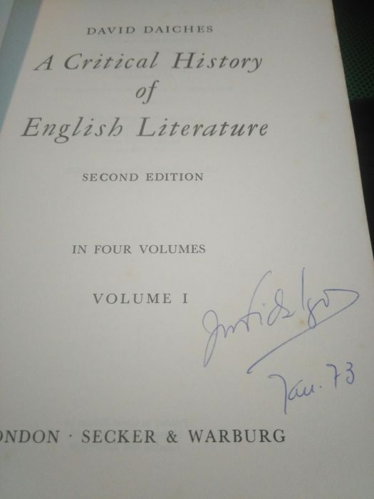 a critical history of english literature by david daiches vol pdf