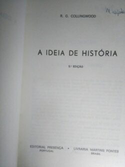 A ideia de história - R. G. Collingwood
