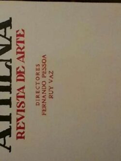 ATHENA Revista de Arte - edição facsimilada - Fernando Pessoa / Ruy Vaz