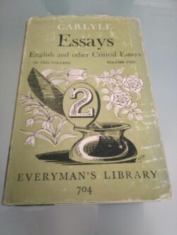 Carlyle essays english and other critical essays (vol. 2) - T. Carlyle