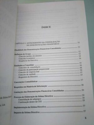 Consolidação de demonstrações financeiras - 1 e 2 -