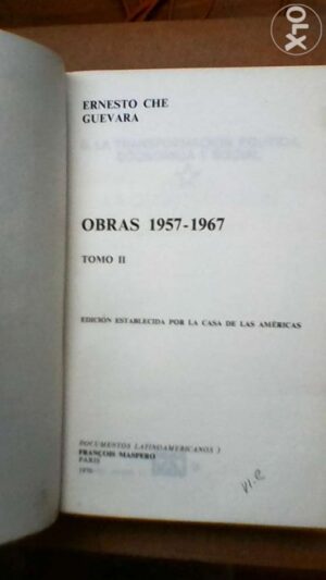 Ernesto Che Guevara - obras 1957/1967- tomo II (1970) - François Maspero