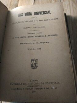 História Universal - vol. III (1904) - Levi (Alvarez)