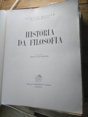 História da Filosofia - August Messer