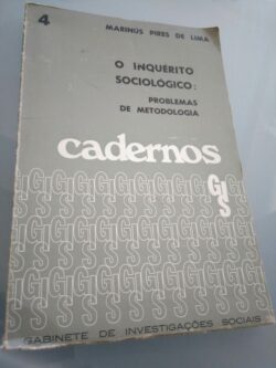O inquérito sociológico problemas de metodologia - Marinús Pires de Lima