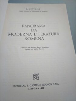 Panorama da moderna literatura romena (1969) - B. Munteanu