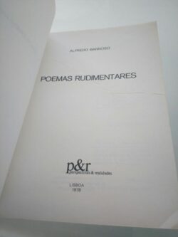 Poemas rudimentares - Alfredo Barroso