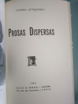 Prosas Dispersas - Guerra Junqueiro