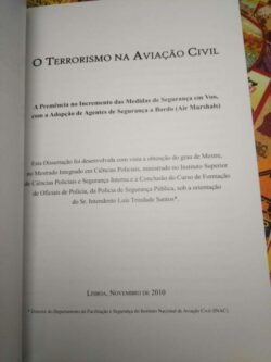 Terrorismo na aviação civil - Reinaldo Silva Canado
