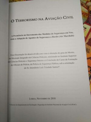 Terrorismo na aviação civil - Reinaldo Silva Canado