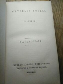 Waverley Novels - vol. II (Waverley II) - MDCCCXLIX - Walter Scott
