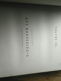 Waverley Novels - vol. III (Guy Mannering - I) - MDCCCXLIX - Walter Scott