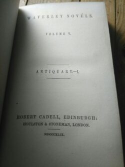 Waverley Novels vol. V (Antiquary I) - MDCCCXLIX -