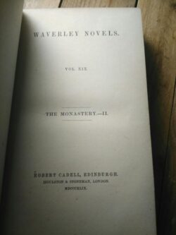 Waverley Novels - vol. XIX (The Monastery) - MDCCCXLIX - Walter Scott