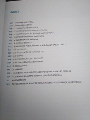 A segurança nas escolas – Reflexões e conclusões (volume 1) -