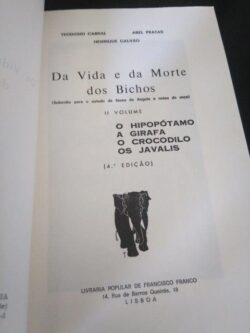 Da vida e da morte dos bichos (II Volume) -
