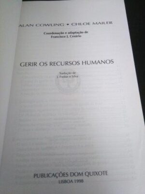 Gerir os recursos humanos - Alan Cowling / Chloë Mailer