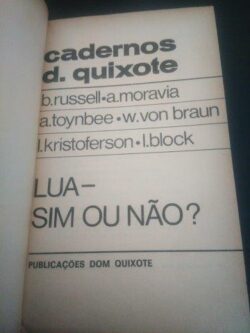 Lua – Sim ou não? - B. Russel / A. Moravia / Outros