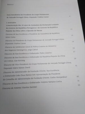Seminário – Portugal e a China Oportunidades e desafios -