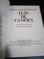 Versos e alguma prosa de Luís de Camões - Eugénio de Andrade