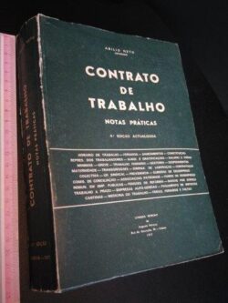 Contrato de Trabalho (Notas práticas; 1977) - Abílio Neto