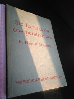 Six lectures on co-operative law - Hans - H. Münkner
