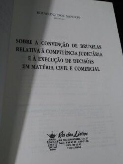 Convenção de Bruxelas de 1968 - Eduardo dos Santos