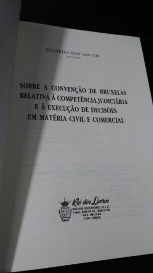 Convenção de Bruxelas de 1968 - Eduardo dos Santos