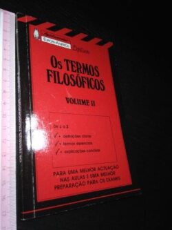 Os termos filosóficos (vol. II) -
